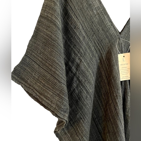 ✨MONSERAT DE LUCCA✨Long Gauze Poncho in Slate - Picture 4 of 9